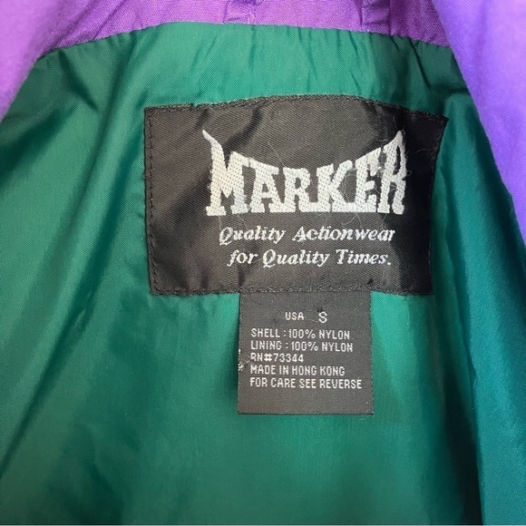 Marker | Vintage Nylon Color Block Ski Hiking Jacket - Picture 7 of 8